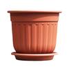 Yousheng Large Flower Pot with Saucer Solid Color Planter with Drainage Hole Garden Rose Flowerpot for Indoor Outdoor Orchids Succulents Herbs