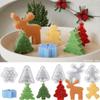 Snowflake Silicone Candle Mold Christmas Tree Aromatherapy Candle Handmade Candle Mould Gift Christmas Decoration