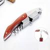 Professional Wine Opener Wood Handle Stainless Steel Wine Corkscrew Easy Multifunction Portable Beer Bottle Opener Kitchen Tools