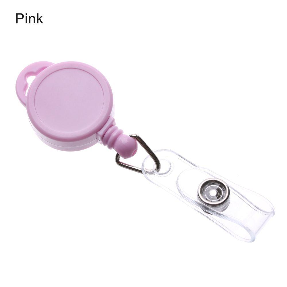 Office Supplies ID Name Card Anti-Lost Clip Stationery Retractable Key Ring Lanyards Badge Holder