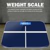 Digital Human Scale 0.2-180kg HD Display Electronic Weight Scale USB Charging Battery-powered Electronic Body Scale 26x26cm