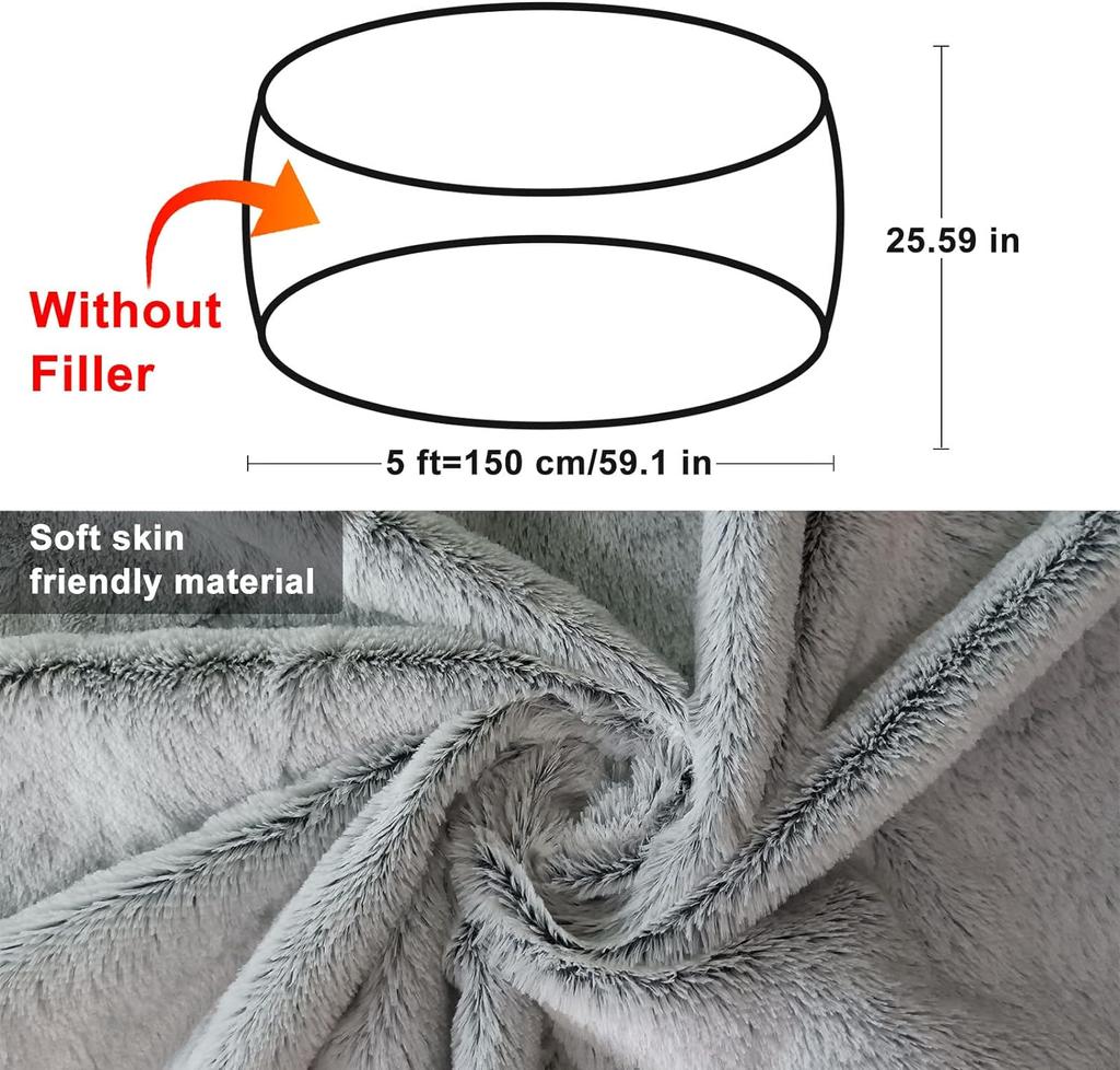 Lazy Sofa Bean Bag Faux Fur Bean Bag Bean Couch Bean Bag Chair Bean Bag Chair with Filling Giant Bean Bag Bean Bag Bean Bag