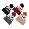 Autumn and Winter New Mohair Wool Hat Cold Hat Retro Geometric Rhombus Knitted Hat for Men and Women 2025