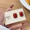 Ankola Red Festive Earrings for Women - 2025 Trendy Retro Style, Perfect for Chinese New Year Celebrations.