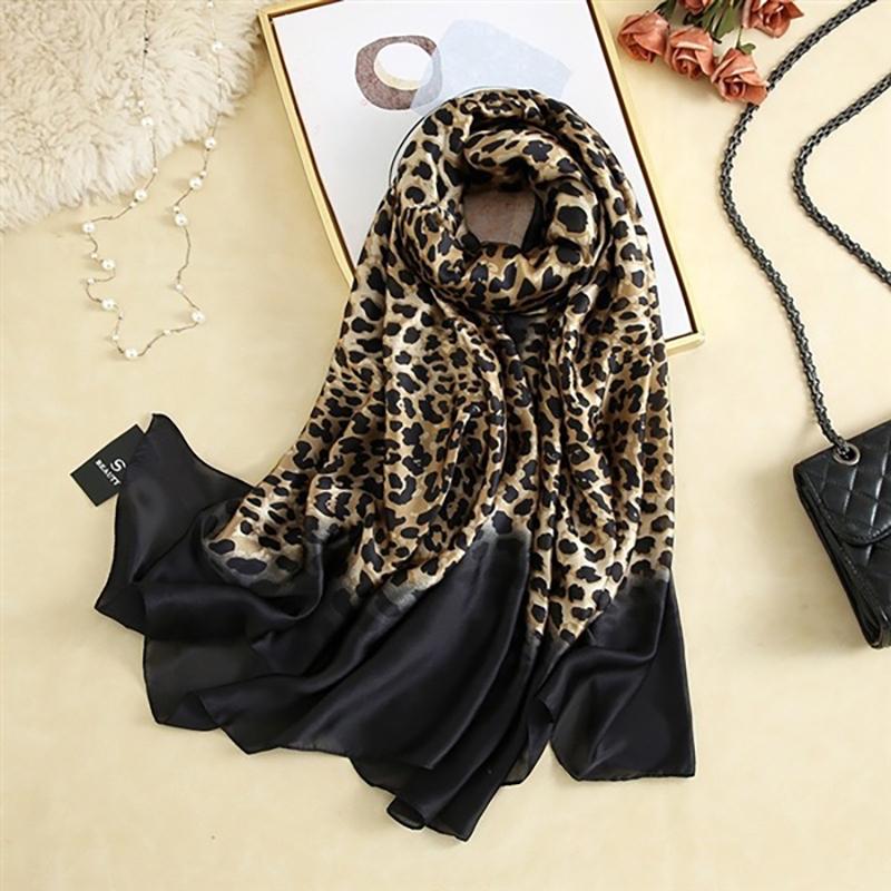 Spring Scarf Women's Luxury Design Polyester Material Smooth Scarf Soft Shawl Beach