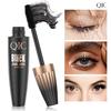 3D Waterproof Mascara Liquid Fiber Black Eyelashes Curling Brush Long Lasting Eye Makeup Extension
