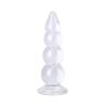 Anal Plug Extra Thick Ball Type Anal Dildo with Suction Thick Anal Large Transparent Dildo PVC for Soft Super Big Beads Anal Expansion Anal Waterproof