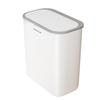 Compact Bathroom Corner Trash Can with Press-Down Lid