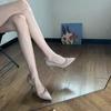Ladies Shoes High Quality Shallow Women's High Heels Fashion Rivet Solid Office and Career Sexy Pointed Toe Heels Women