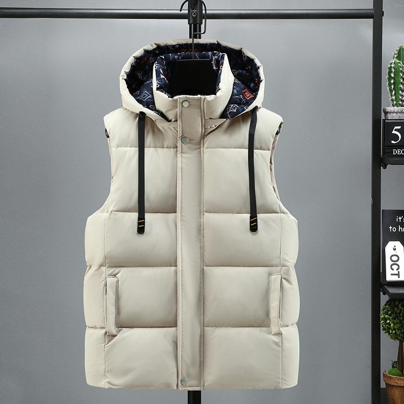 Autumn and Winter Down Cotton Vest Men Wear New Winter Vest Cold and Warm Vest Vest Vest Thickened Jacket