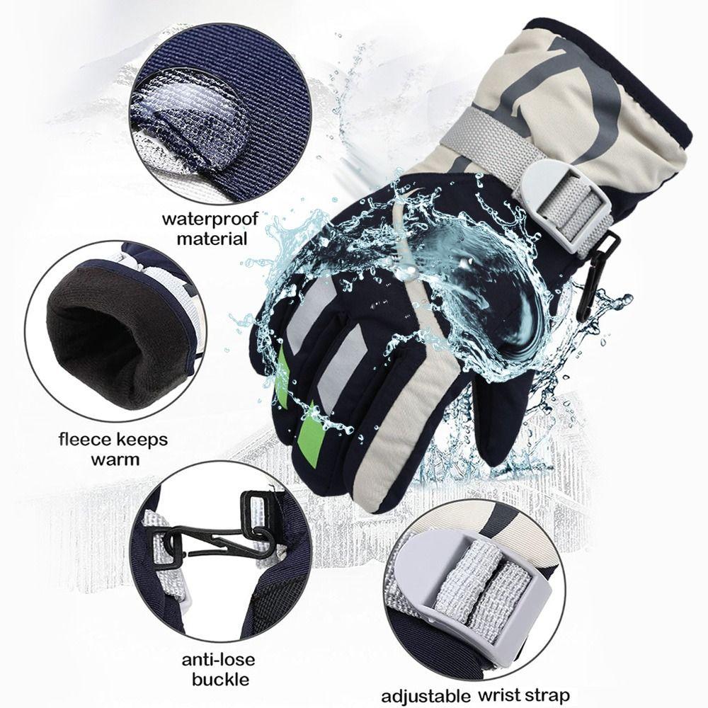 Windproof Children Ski Gloves Non-slip Winter Warm New Fashion Kid Gloves Mountaineering