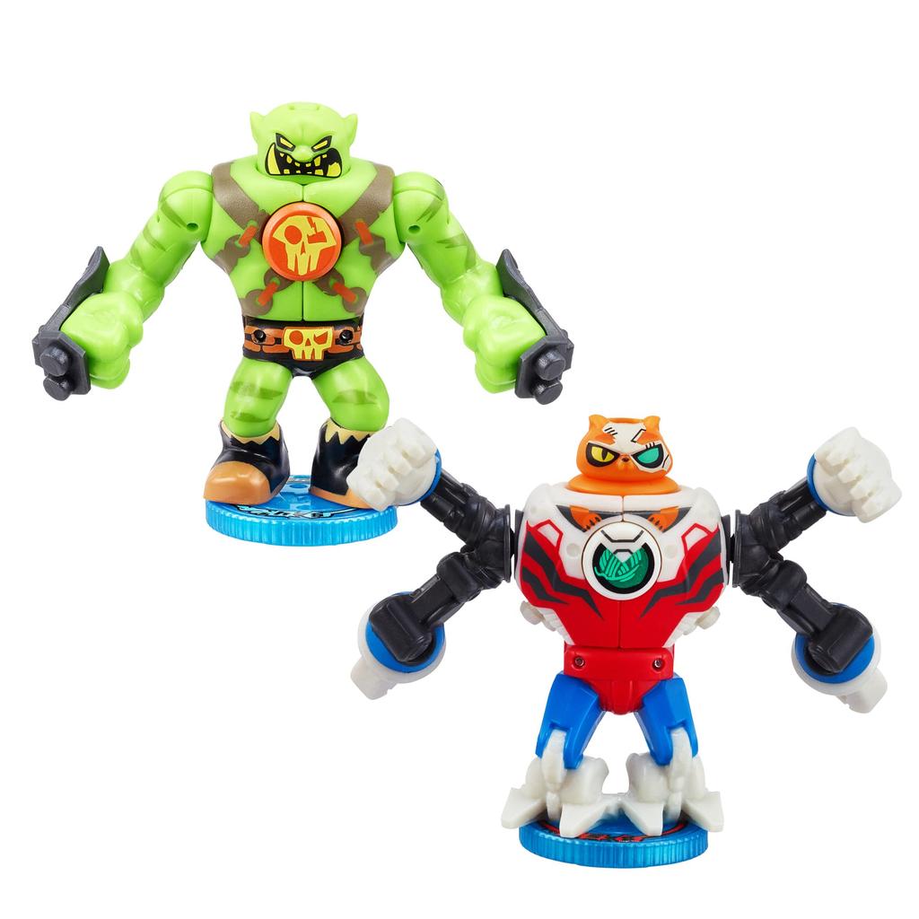 Akedo Ultimate Arcade Warriors Battle Giants Mini Battle Action Figure Ready To Fight Split Strike Atlon V Tonk