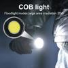 White Laser Flashlight Powerful Light Wicks Ultra Bright Zoom Long Shot LED Rechargeable COB Tail Light Outdoor Power Bank