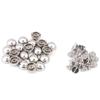 20pcs Mushroom Rivets Studs Buttons Screw for Leather Belt Bag Shoes Decoration(silver)