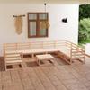 Day and Night - Day and Night Garden Furniture Set 10 Pieces Solid Pine Wood