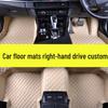 Right-Hand Drive Double-Layer Thickened Floor Mats for Cars - Hong Kong & Australian Versions
