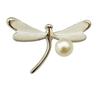 Pin Brooch Akoya Pearl Dragonfly Pearl Brooch Dragonfly [enyapearl] (White)