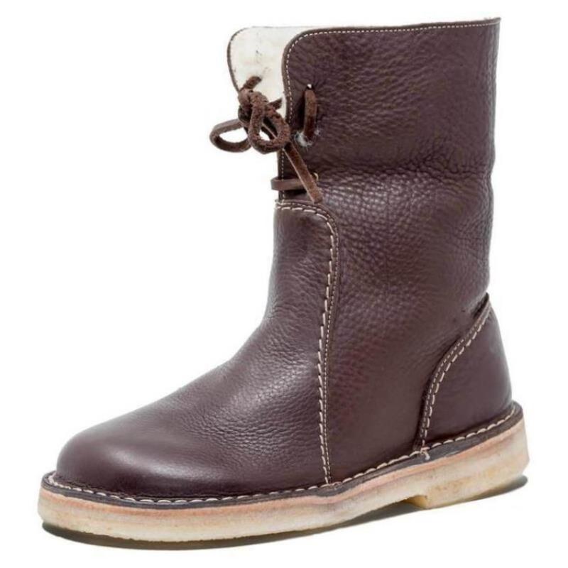 Snow Boots Winter New Large Size Versatile Medium Boots Women's Large Cotton Martin Boots