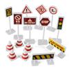 15Pcs/Set Traffic Signs Mini Traffic Signs Model Toy Road Block Fun Boys Girls Gifts