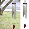 Metal Wind Chime with 6 Aluminum Tubes Natural Soothing Melody Garden Patio Outdoor Decoration Hanging Wind Bell Birthday Gifts