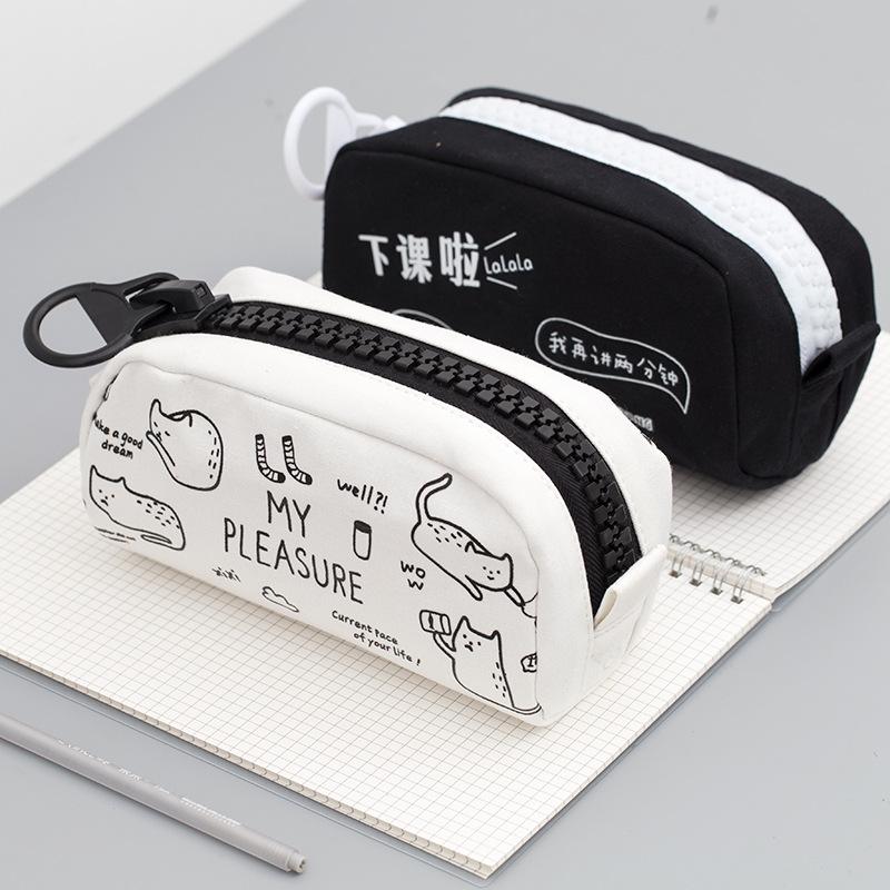 Creative Large Capacity Cartoon Animal Dog Pencil Case Kawaii Pencilcase School Supplies Pencil Bag Capacity Stationery Gifts