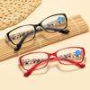 Flowers Vintage Elegant Eye Protection Reading Glasses Anti-Blue Light Eyeglasses Ultra Light Frame
