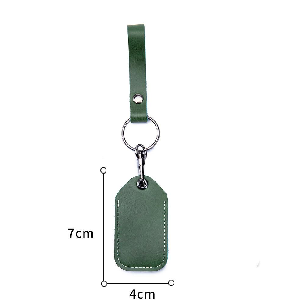 PU Leather Card Holder Keychain Key Ring Door Lock Access Tags ID Card Case Keychain Access Card Bag Key Tag Ring
