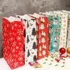 24 Paper Bags +24 Stickers Merry Christmas Kraft Paper Bags Gift Bags Candy Bags Christmas Party Supplies