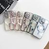 For Magsafe Fashion Plating Silicone Case For iPhone 15 14 Plus 13 12 11 Pro Max Wireless Magnetic Charging Lens Protector Cover