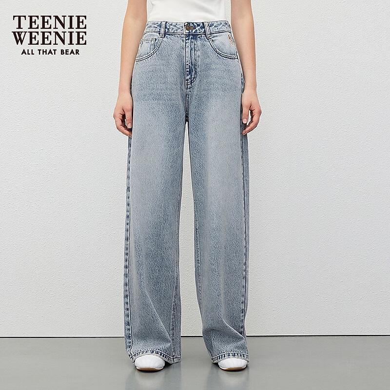 Teenie Weenie Women's 2025 Autumn Relaxed Wide-Leg Jeans