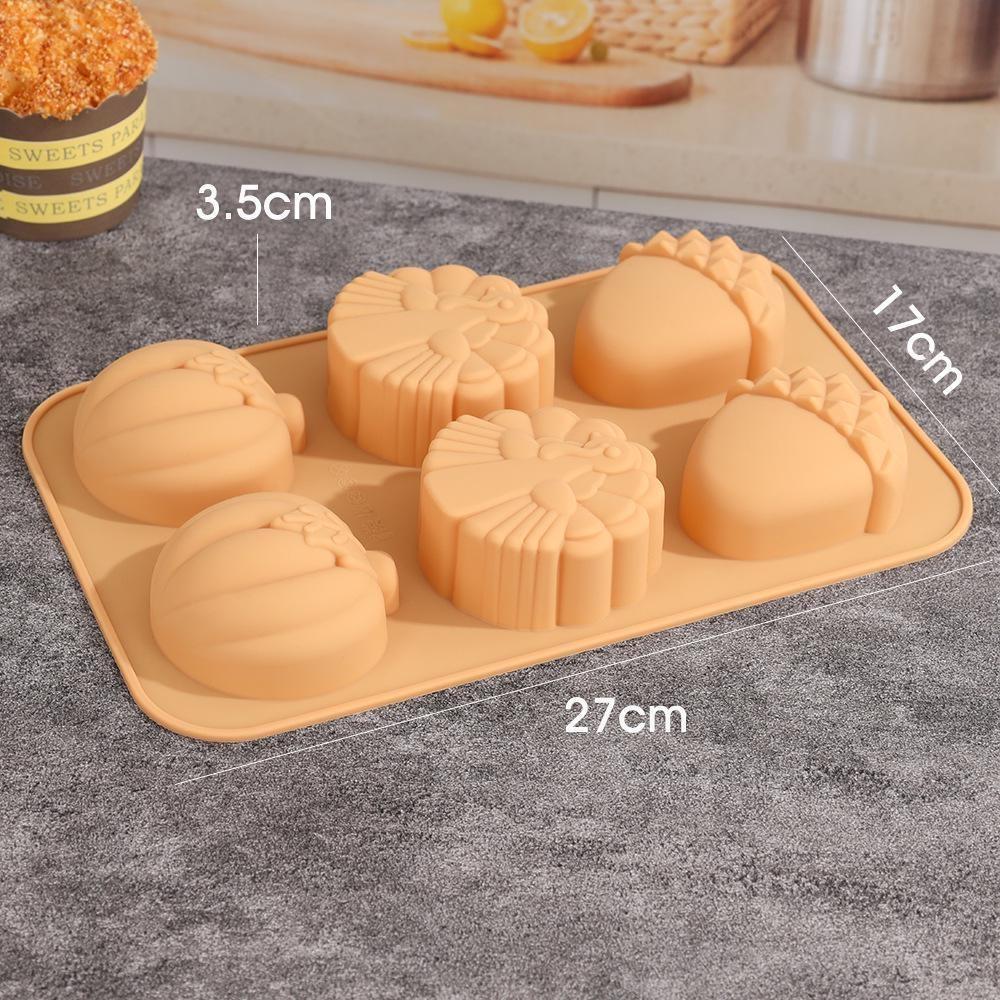 Harvest Halloween Pumpkin Mousse Cake Silicone Mold DIY Pinecone Biscuit Candy Pudding Baking Tool Tree Leaf Candle Soap Mould