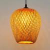 New Bamboo Lamp Shade - Natural Hand-Woven Rattan Chandelier Bamboo  Lighting Fixtures Hanging Light
