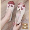 Old ******* Cloth Shoes Breathable S**t Sole Middle-aged and Elderly Female Mother Shoes Non-slip ****** and Summer One-pedal Fly-woven Flat-soled Si