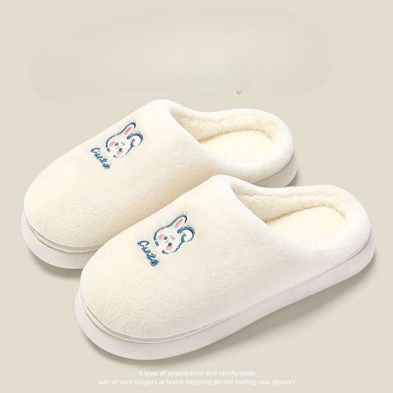 Order Two Size Up 1 Pair Lightweight Women Home Slippers Soft Bottom Durable Cute Pattern Fluffy Home Slippers