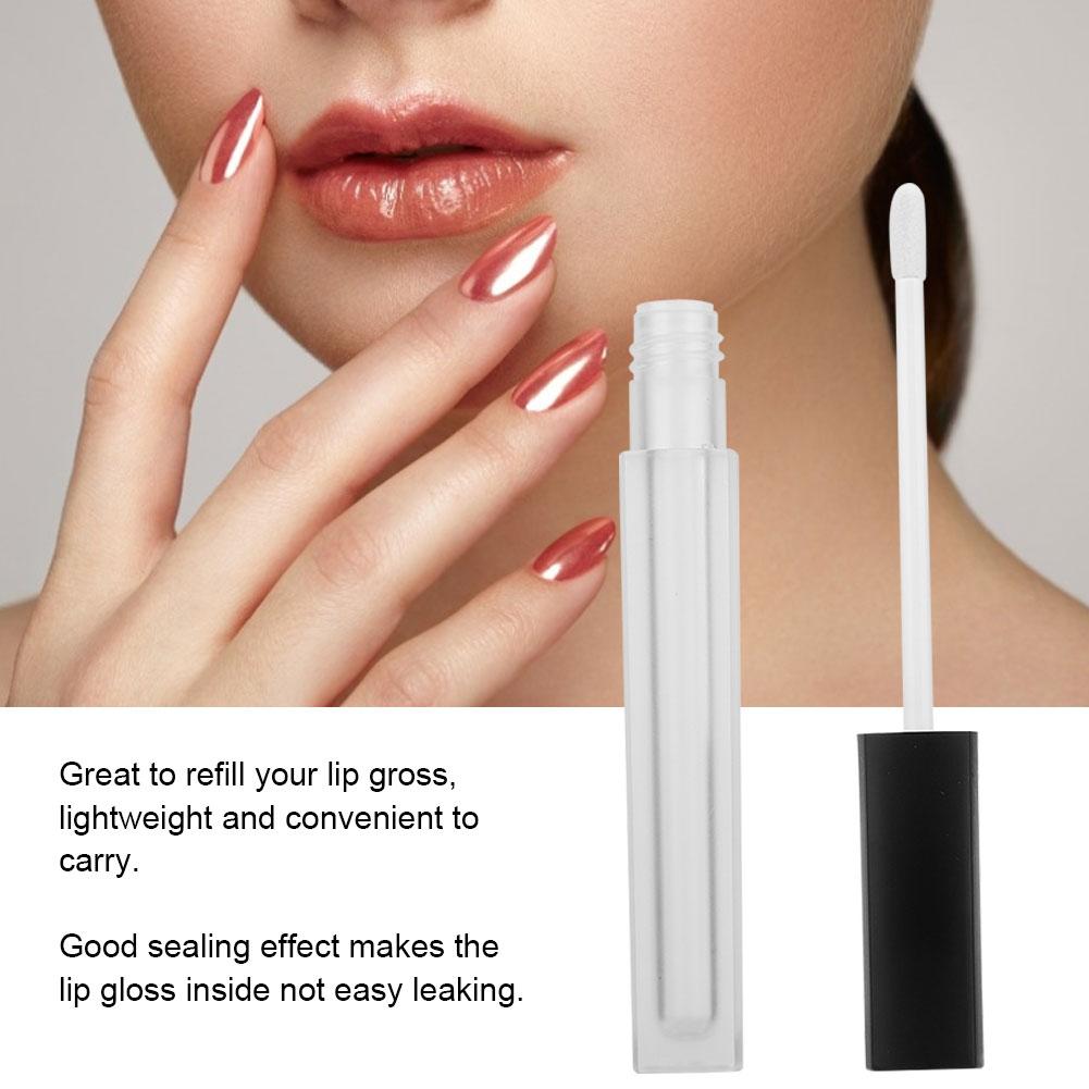 50pcs Empty Refillable Lip Gloss Bottle DIY Lip Oil Tube Container Makeup Tool (4.5mlpc)