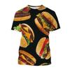 Летняя мода The Hamburg Picture Футболки для мужчин Повседневные футболки с 3D-принтом Хип-хоп Личность Круглый вырез Короткие рукава Топы