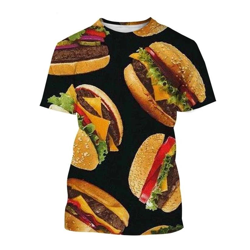 Летняя мода The Hamburg Picture Футболки для мужчин Повседневные футболки с 3D-принтом Хип-хоп Личность Круглый вырез Короткие рукава Топы