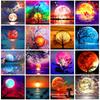 50X50CM 5D Diamond Painting Landscape DIY Full Diamond Moon Tree Embroidery Kit Mosaic Home Decoration