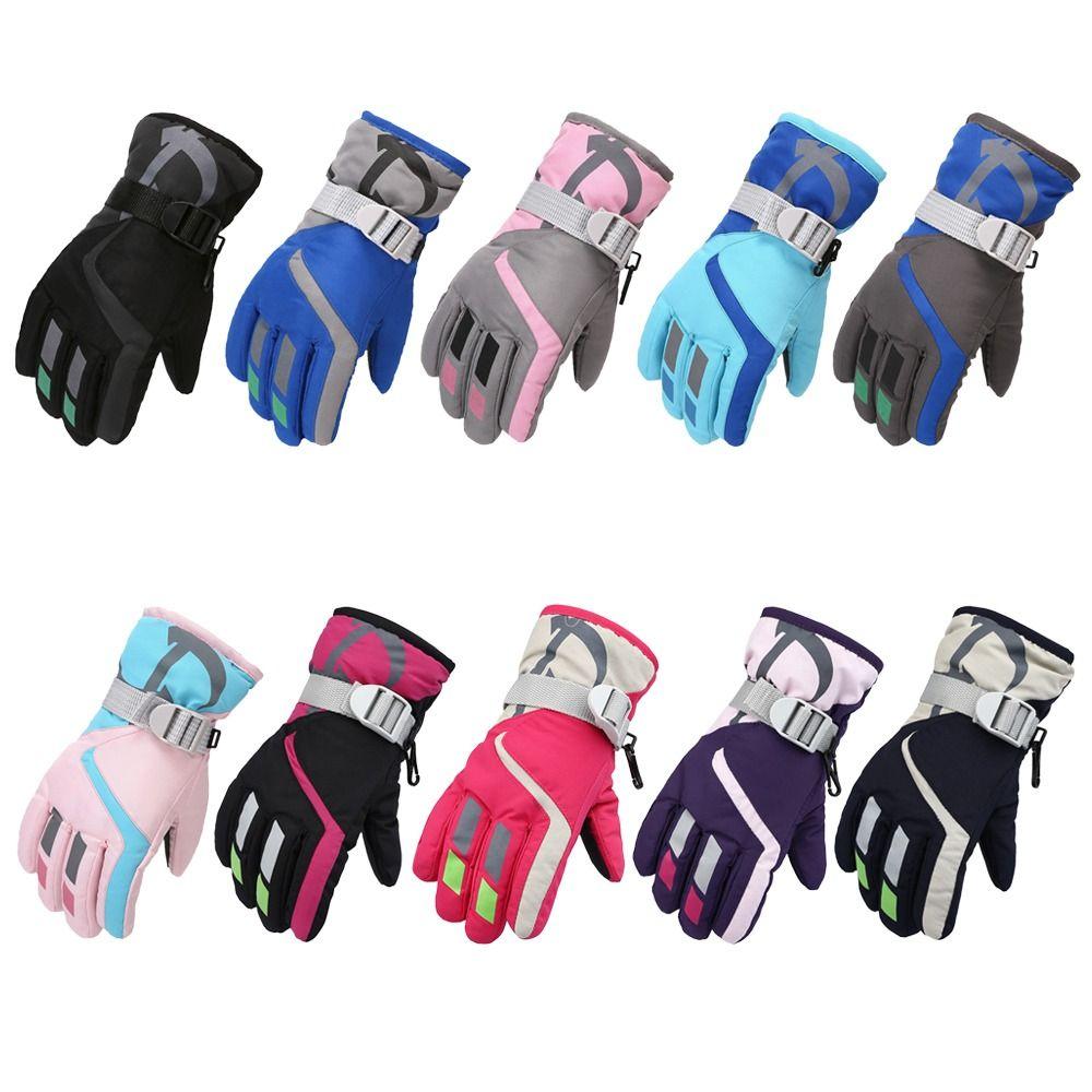Windproof Children Ski Gloves Non-slip Winter Warm New Fashion Kid Gloves Mountaineering