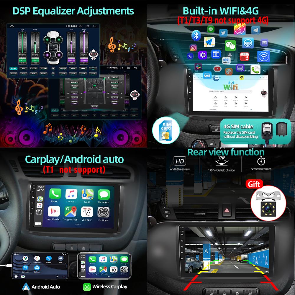 WIFI 4G Car Radio For Hyundai Sonata NF 2008-2010 Autoradio FM RDS Wireless Carplay Multimedia Video Player Head Unit IPS Stereo