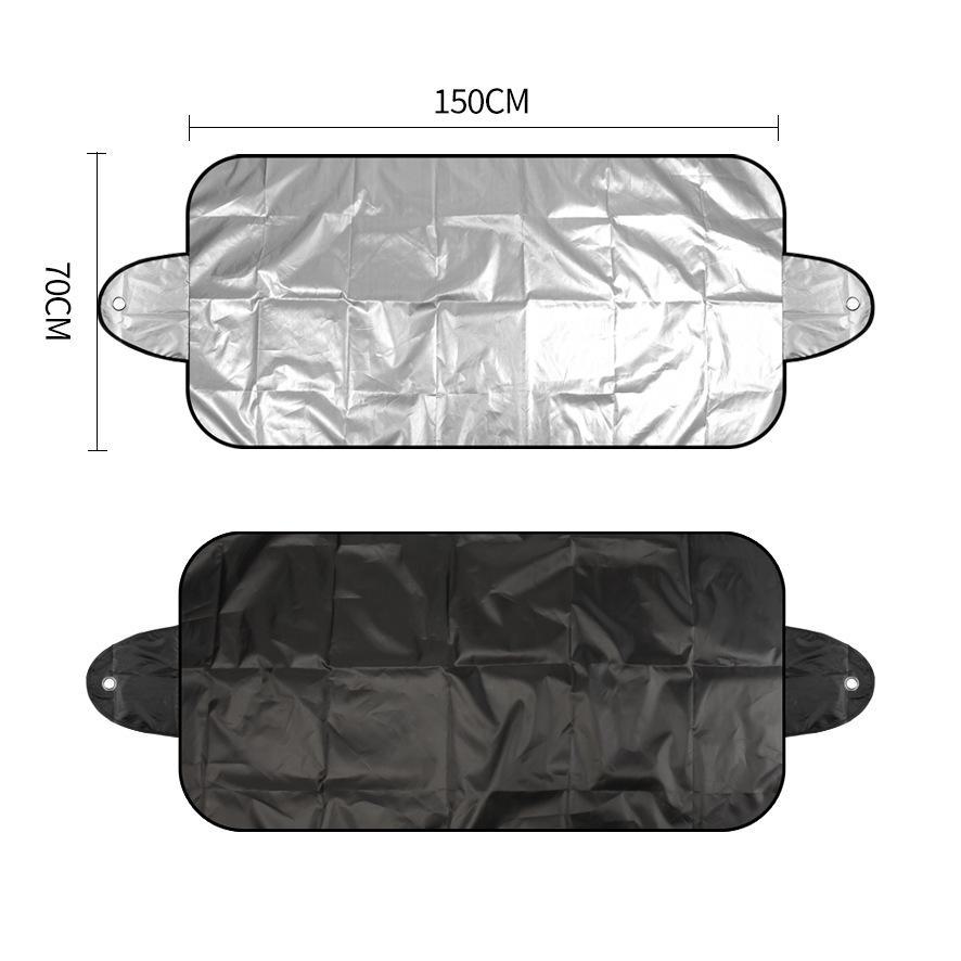 200*70CM Car Sunshade and Snow Shield - Windshield Cover for Snow Protection, Silver Coated Cloth, 190T