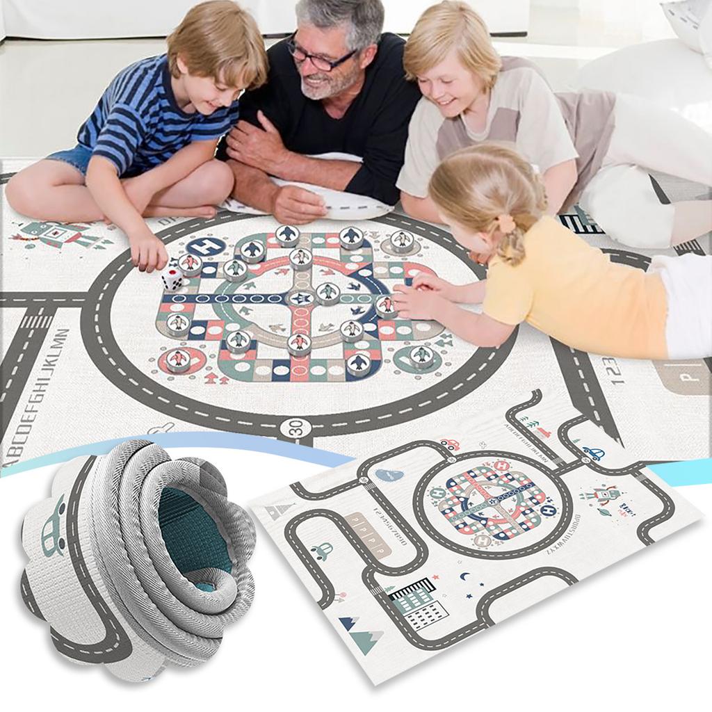 Kids Play Mat, Large Folding Playmat, Crawling Mat Waterproof Reversible YogaMat