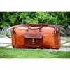 Men's Genuine Leather Large Vintage Duffle Travel Gym Weekend Overnight Bag