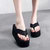 Summer Slippers Women Wedges Sandals Super High Heels Ladies Fashion Flip Flops Female Party Shoes Plus Size Slides