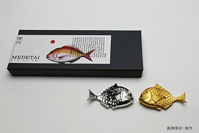 Nousaku Sea Bream Chopstick Rest Made of Nosaku Tin Rest/cutlery