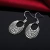 925 Pure Silver Flower Perforated Earrings Party Gift Beautiful Fashion Wedding Jewelry