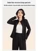 Figure-Flattering Air Layer Women's Spliced Sportswear Jacket: Stand-up Collar Yoga Cardigan