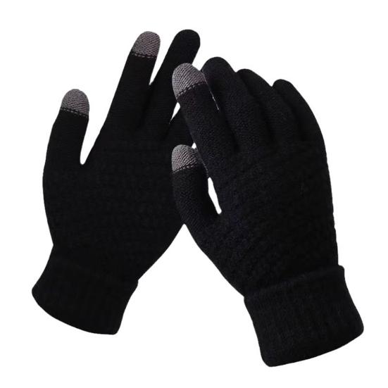 Winter Gloves for Women Elastic Touch Screen Warm Gloves Thermal Knit Fleece Lined Gloves for Cold Weather