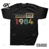 Cassette Vintage 1984 40th Years Old Birthday Party Men T Shirt Limited Edition Retro Graphic Tees Cotton Tops Classic T-shirts