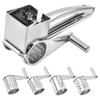 5-Piece Manual Rotary Cheese & Nut Grater Set: Hand-Cranked Kitchen Gadgets Available